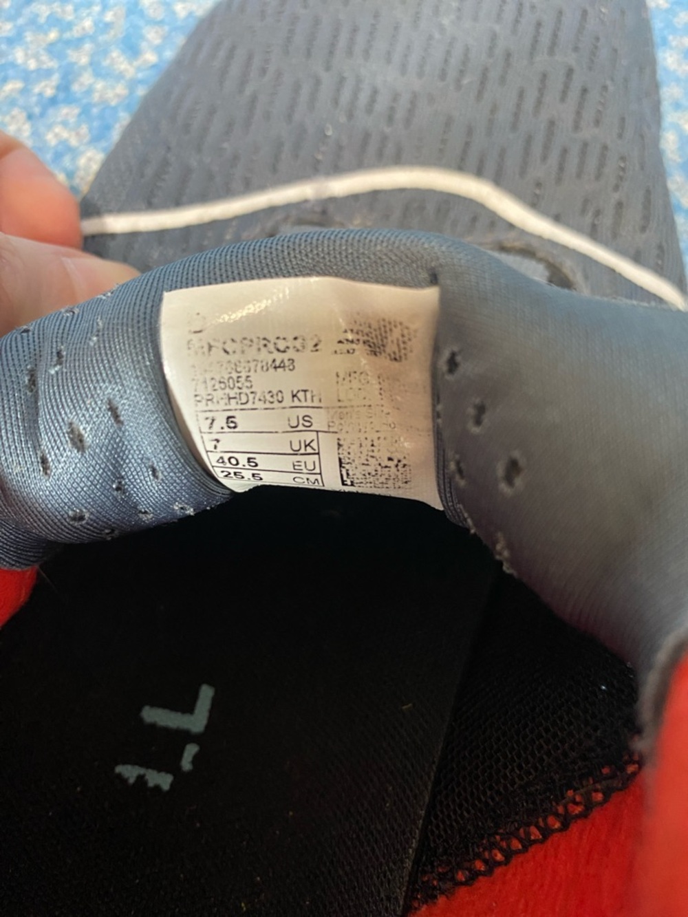 New Balance FuelCell Propel Gray Running Sneakers with Teal blue and Red Accents - Picture 10 of 10